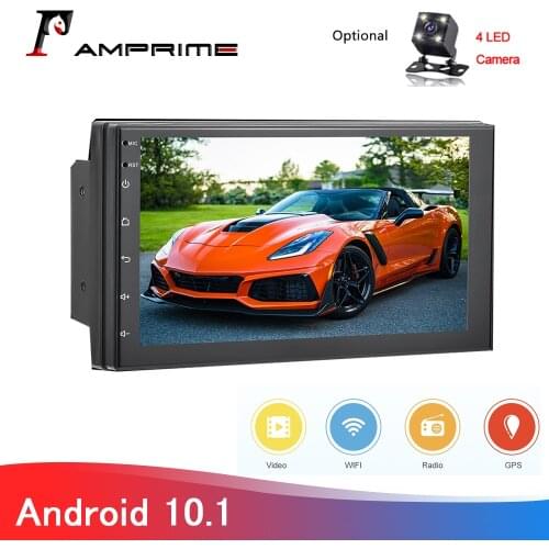 AMPrime 7''Android 10.1 Car Multimedia Player GPS Navigation Bluetooth WIFI Car stereo MirrorLink 2Din Car Audio Car Radio