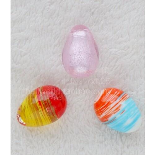 Free shipping 3pcs/lot The new glass eggs in the New Year Easter eggs Glass marbles