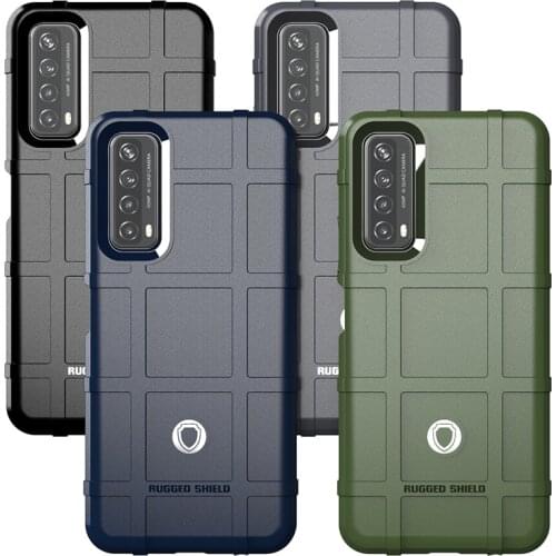 For Huawei P Smart 2021 Case Cover Rugged Armor Shockproof Cover For Huawei P Smart 2021 Soft Silicon Button Cover