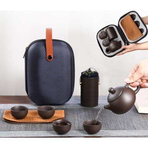 Porcelain tea sets Glass mug cups travel ceramic tea sets portable drinkware Ceramic teapot tea cups tea culture