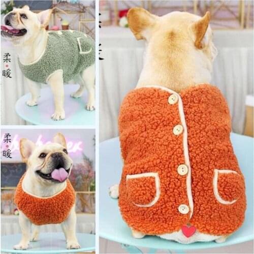 French Bulldog Clothes Vest Coat Jacket Winter Pug Dog Clothing Outfit Poodle Schnauzer Costume Frenchie Dog Apparel Dropship