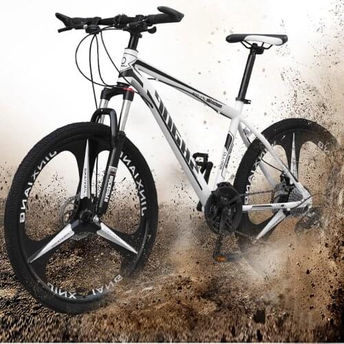 Mountain bike bicycle adult cross-country geared bicycle 27-speed integrated wheel road racing male and female student bicycle