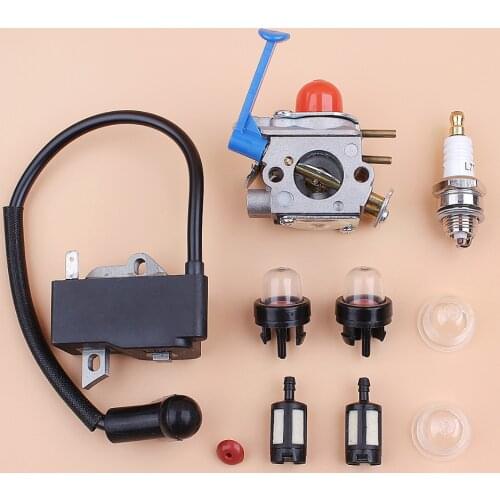 Carburetor Ignition Coil Magneto Tune Up Kit for HUSQVARNA 128C 128LD 128R 125C 125E 125L Brush Cutter Brushcutter Trimmer