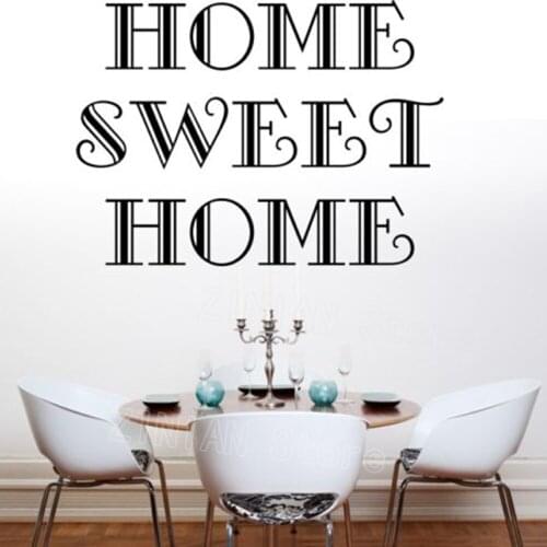DIY English Stickers Home Sweet Decor Wall Sticker Removable Art Vinyl Wall Decals Adhesivos De Pared Decoracion Bedroom Z472