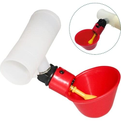 3 set Chicken Drinker Automatic nipple Drinking water Bowls Interface 25mm for chicken pigeon poultry Drinking Tool