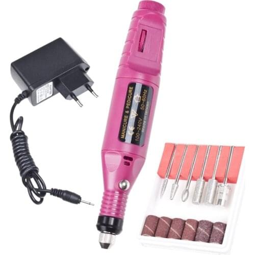 1 Set Professional Electric Nail Drill Machine Manicure Machine Pedicure Drill Set Ceramic Nail File Nail Drill Equipment Tools