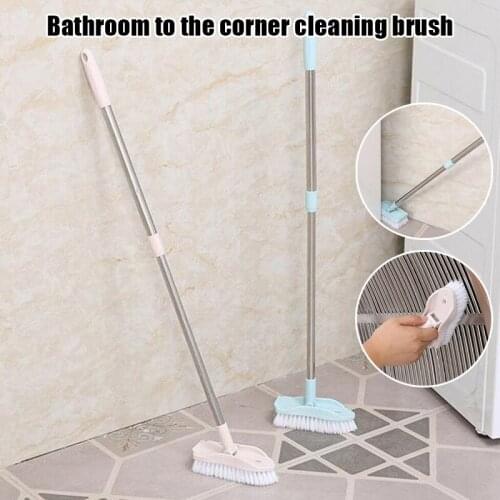 Adjustable Bathroom Wall Floors Cleaning Scrub Long Handle Brush Telescopic for Bathtub Tile VJ-Drop