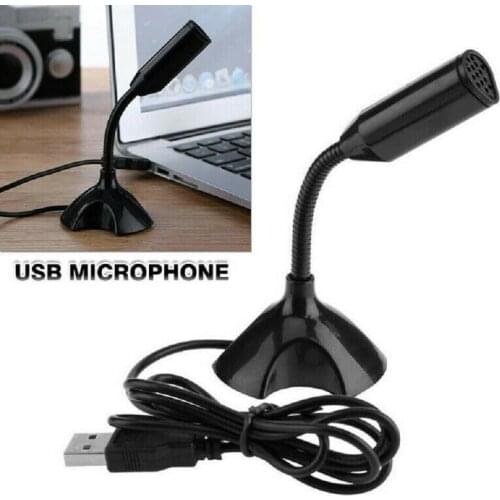 2021 New Adjustable USB Laptop Microphone Mini Studio Speech Microphone Stand Mic With Holder for Desktop PC High Quality