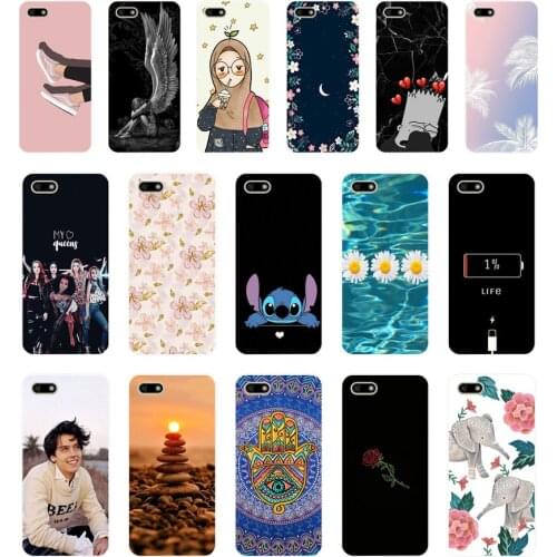 J Silicone case For Huawei Honor 7A Case 5.45" inch Soft Phone Case Huawei Honor 7A 7 A DUA-L22 Russian Back Cover Coque bumper