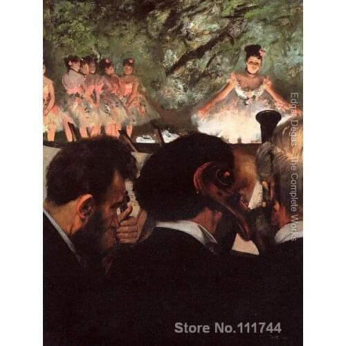Bedroom art Musicians in the Orchestr Edgar Degas paintings home decor High quality Hand painted