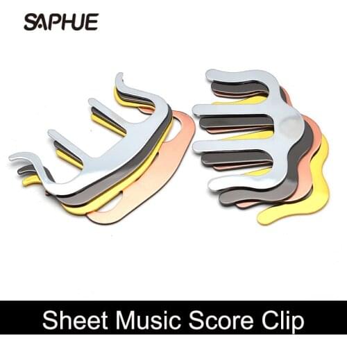 Textbook Sheet Music Score Clip Piano Keyboard Metal Portable Book Reading Markers Page Clips for Practice Cello Piano