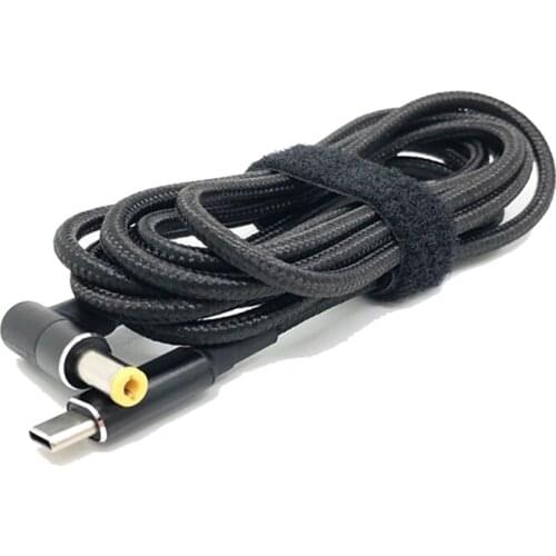 USB Type C PD Charging Cable Cord DC Power Adapter Jack Converter 5.5X2.5mm for Lenovo for Asus/Toshiba Laptop Charger