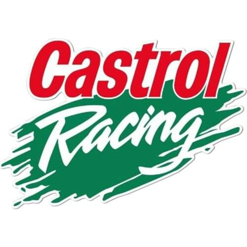Waterproof Car Sticker Vinyl Stickers Car Window Bumper Decal Accessories for Castrol Huile Racing JDM,13cm*8cm