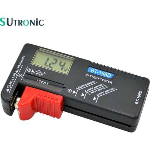 High Quality BT-168D Universal Digital Display Battery Capacity Tester 1.5V/9V