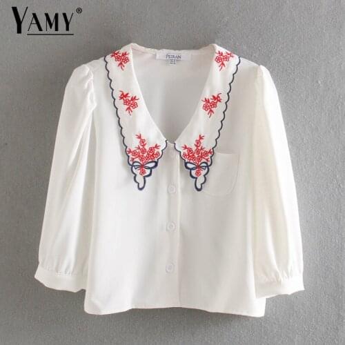 Блузки с вышивкой YAMY China At AliExpress