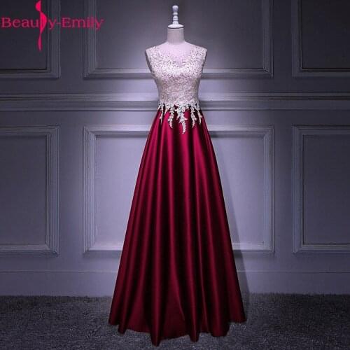 Vestido De Festa A-line Long Stain Evening Dress Vintage O Neck Sleeveless Heavy Beaded Prom Dress with Appliques Robe De Soiree