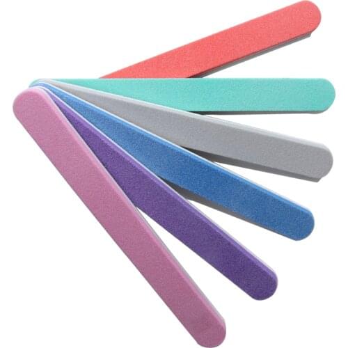 1 Pc Nail File Nail Buffer Washable Grinding Polishing Sanding Buffing Manicure Pedicure Nail Art Tools Random Color