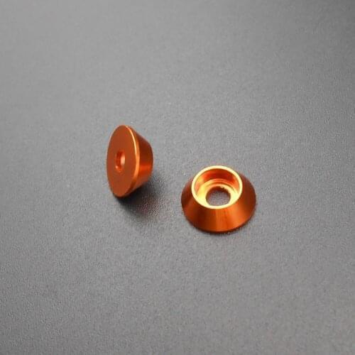 100Pcs/Lot X 3MM M3 Aluminum Alloy Socket Hex Cup Head Washer Screw Bolt Washers Orange Anodic Oxidation National HQ *BT709X100