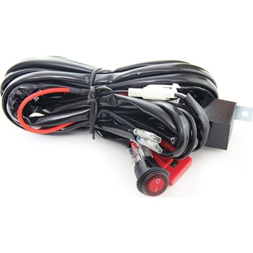 12V 40A Relay Wiring Harness Work Fog Light Bar Kit ON/OFF Switch Led Spotlight