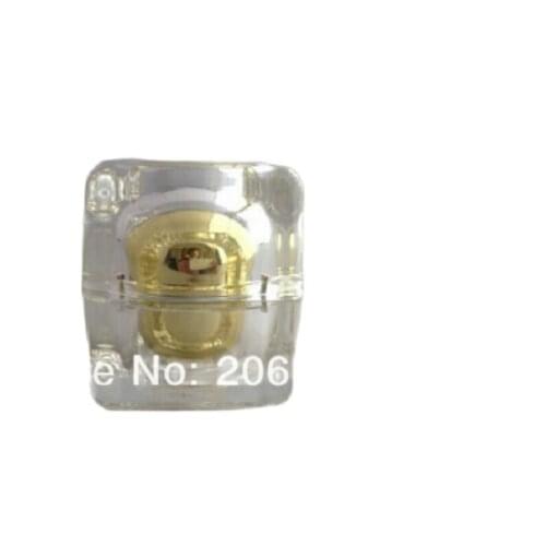 15G GOLD square shape cream bottle,cosmetic container,,cream jar,Cosmetic Jar,Cosmetic Packaging
