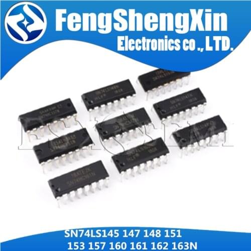 5pcs SN74LS145N SN74LS147N SN74LS148N SN74LS151N SN74LS153N SN74LS157N SN74LS160N SN74LS161N SN74LS162N SN74LS163N DIP IC