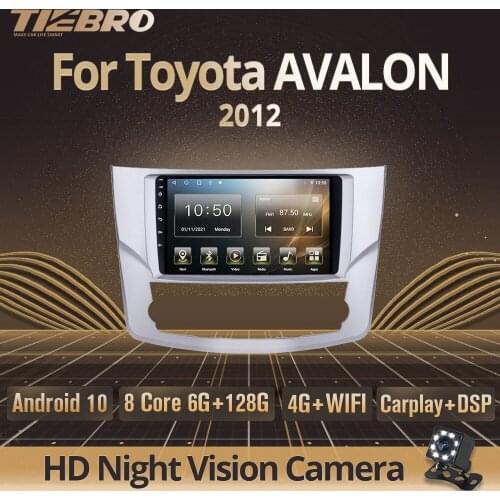 Tiebro Car Radio For Toyota AVALON 2012 2DIN Android10 Stereo Bluetooth Player GPS Navigation Car Radio With Screen Carplay DSP