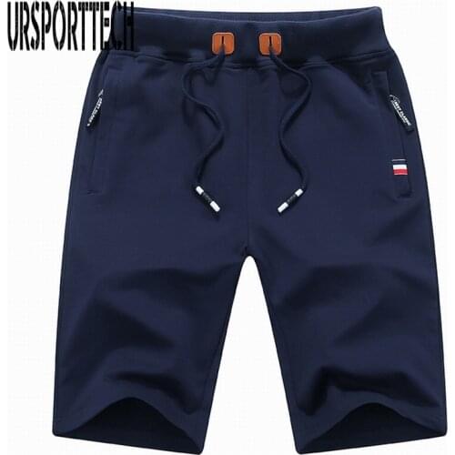 URSPORTTECH Brand Clothing Men Shorts Cotton Casual Male Short Summer Mens Beach Shorts Homme Plus Size M-6XL
