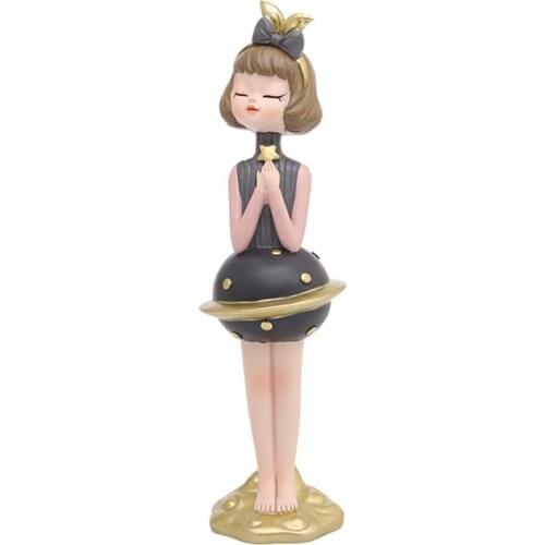 Ballerina Girl Mini Resin Queen Girls Crafts Ornaments Gift Valentines Day Handicraft Decoration Modern Microornament Landscape