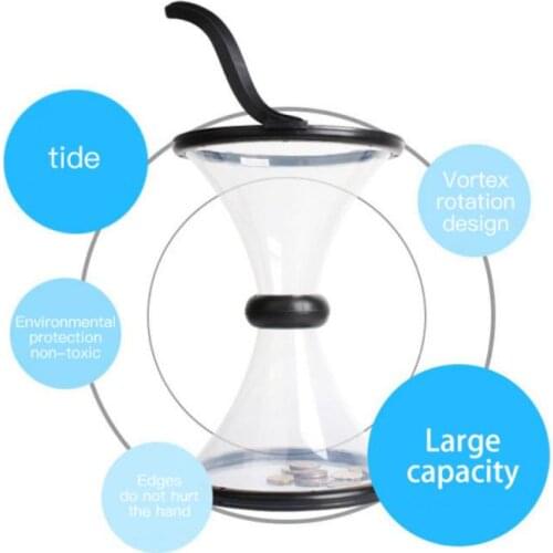 Creativity Swirl Piggy Bank Money Boxes Rotating Vortex Funnel Kids Toys Children Piggy Money Bank Coin Dollar Storage Box