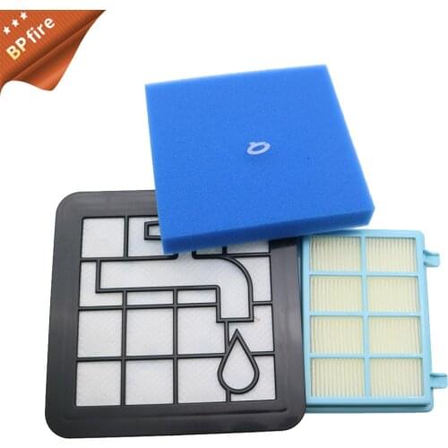 Washable Motor Foam Filter kit For Philips Power Pro Compact FC9331/09 FC9332/09 FC8010/01 Vacuum Cleaner Parts FC8010