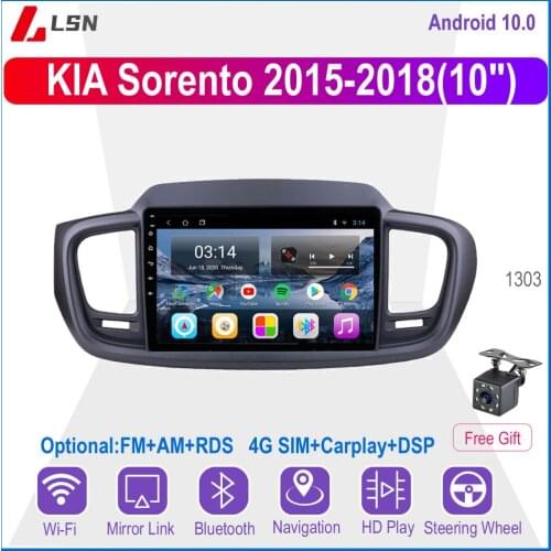 10" Android 10 For KIA Sorento 2015,2016,2017,2018 Multimedia Video GPS Navigation Car Radio Player Auto Stereo Navi Automotive