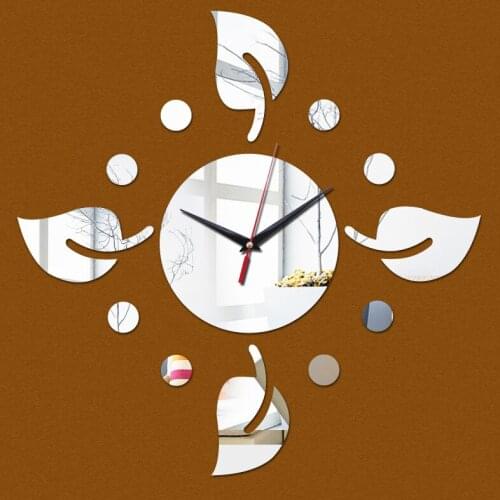 New wall clock Diy Acrylic Mirror clock Reloj Pared Quartz home decoration Living Room Modern design hot Sale