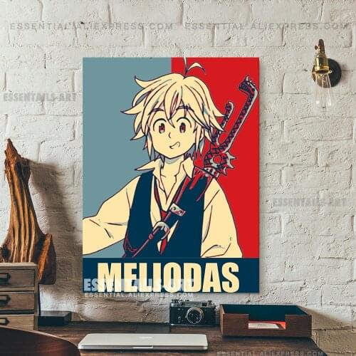 Meliodas Nanatsu no Taizai Anime Poster Canvas Wall Art Painting Decor Pictures Bedroom Study Living Room Home Decoration Prints