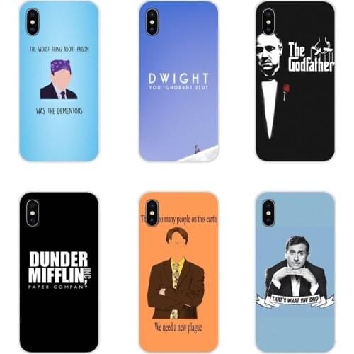 Transparent TPU Cases The office tv show What She Said For Samsung Galaxy J1 J2 J3 J4 J5 J6 J7 J8 Plus 2018 Prime 2015 2016 2017