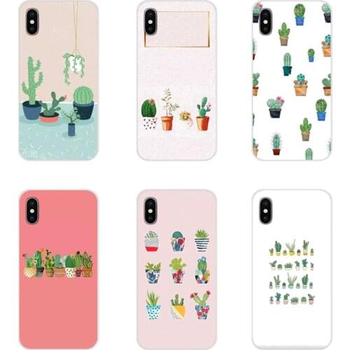 Tropical Plants Cactus Banana Leaves TPU Transparent Bag Case For Xiaomi Mi4 Mi5 Mi5S Mi6 Mi A1 A2 A3 5X 6X 8 CC 9 T Lite SE Pro