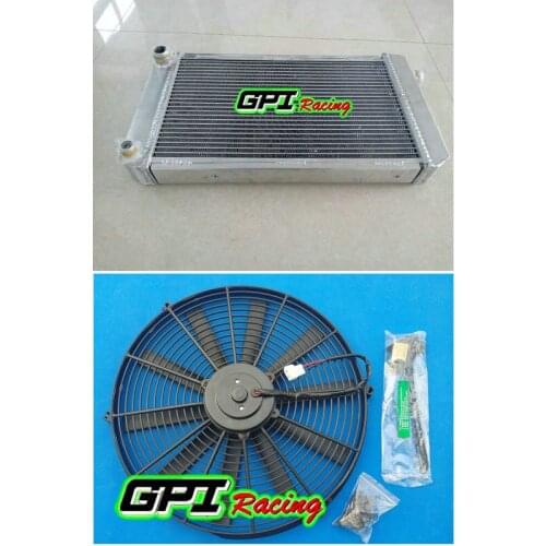 ALUMINUM ALLOY RADIATOR +FAN FOR MG MIDGET 1500 MK IV MT 1.3/1.5L 1974-1980 1979 1978 1976 1975 NEW performance