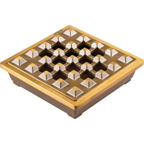 JIFENG Luxury Removable Cigarette Cigar Ashtray Large Ash Slot Cigar Holder Travel Tobacco Windproof Ash Tray For COHIBA CA-015