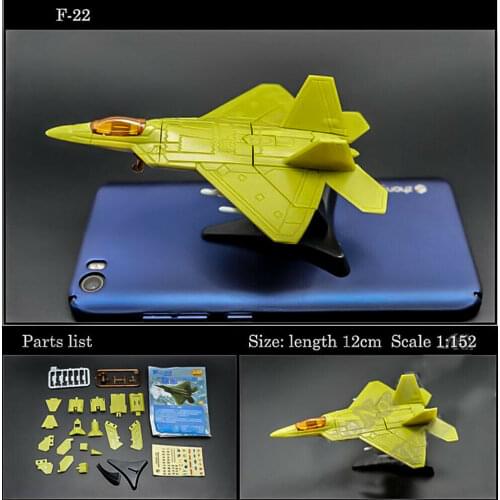 F-22 Fighter Raptor 4D Assembly Fighter Model Collection Puzzle Figure Toy