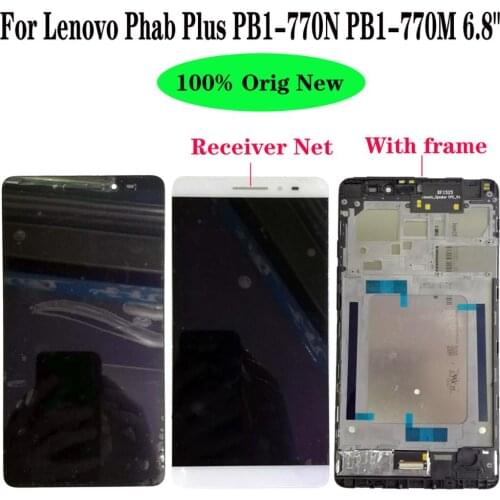 Shyueda Orig New 6.8" For Lenovo Phab Plus PB1-770N PB1-770M LCD Display Touch Screen Digitizer