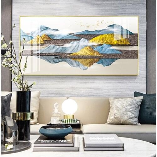 Chinese Style spectacular Landscape mountain Modern Decorative Pictures Wall art Paintings for porch Living Room office decor