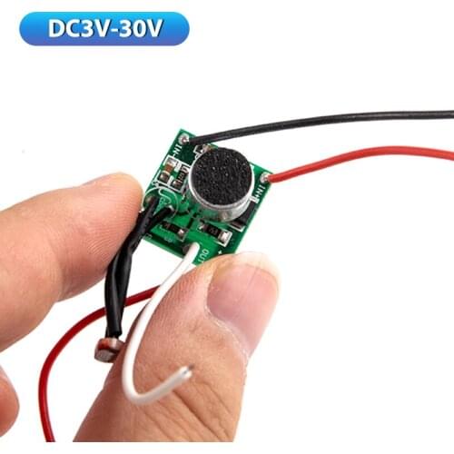 1PC DIY Low Voltage DC Sound Light Control Sensor DC 3V-30V LED Driver 5V 6V 12V 24V Photosensitive Voice Switch Module Circuit