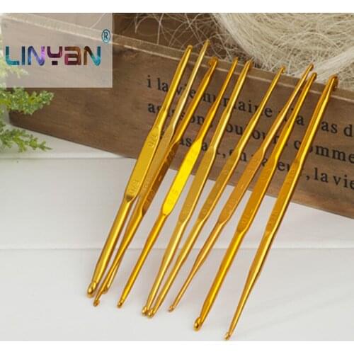 12pcs Double-end aluminium alloy Crochet hook Bearded needle Latch needle Shoes Hat Sweater Knitting needles Weave tools ZL2294