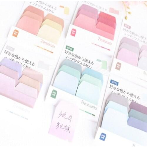 20packs/lot Adhesive colorful Remarks Memo Stickers Material notebook Notes N Times supply for school office family Record