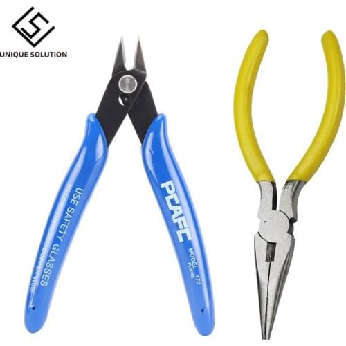 Electrical Wire Cable Cutters Cutting Side Snips Mini Diagonal Pliers Rubber Flush Pliers Nipper 3D Printer Parts Hand Tools