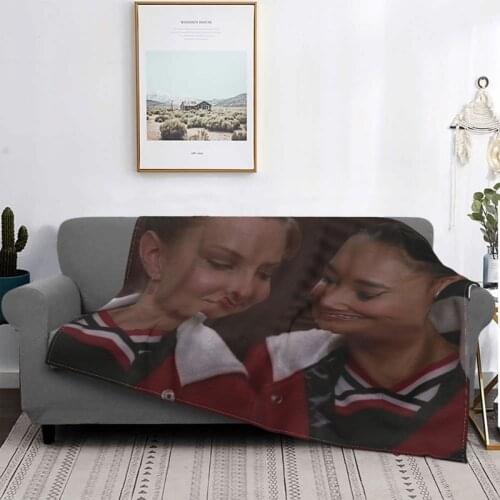 Glee Brittana Blanket Fleece Printed Santana Lopez Multifunction Super Soft Throw Blanket for Home Bedroom Rug Piece