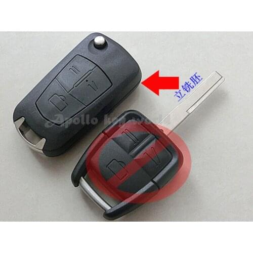 Modified Flip Folding Remote Key Shell Case For Opel Vectra Antigo Omega Suprema Agile Montana 3 Button HU43 Blade Fob Key Cover