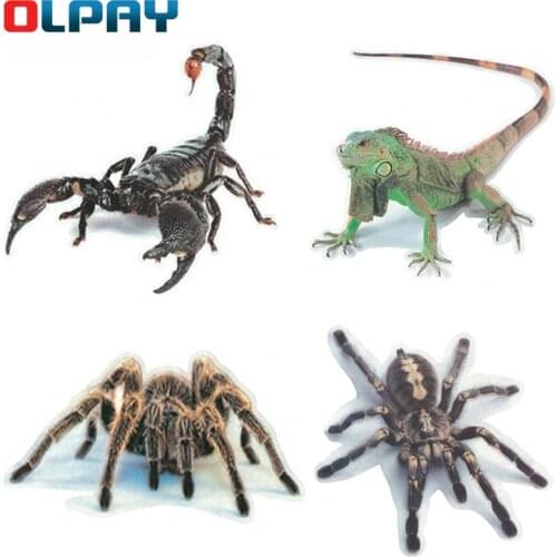 Scratch block car sticker 3D Spider Lizard Scorpion Car Sticker 3D animal pattern Vehicle Window Decor Water resistant Sticker