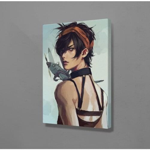 Narancia Ghirga JOJOs Part 5 Golden Wind Wall Art Framed Wooden Frame Canvas Decoration poster prints bedroom decor Painting