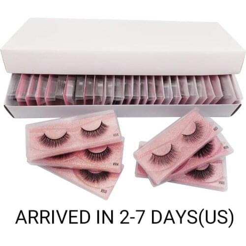 Mink Eyelashes Wholesale 4/20/30/40/50pcs Mink Eyelashes Wholesale Lashes In Bulk Lashes Natural False Lashes Makeup Eyelashes