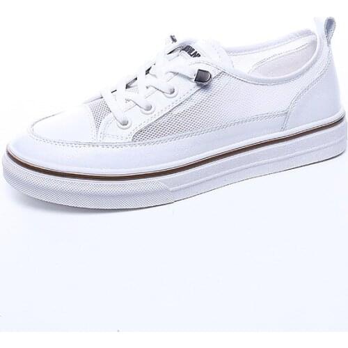 New college 19 years spring wind with breathable womens leather shoes